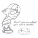 No Pee in Silver